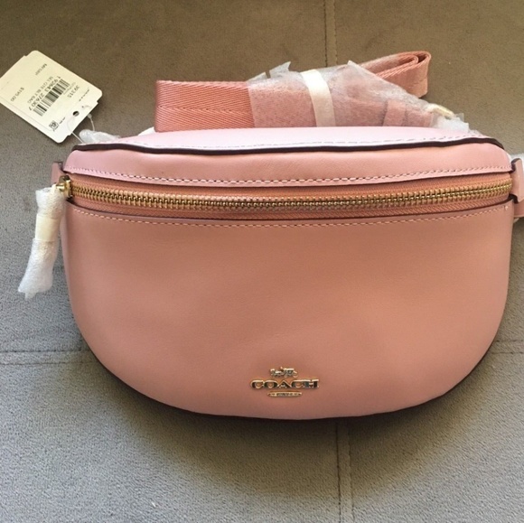 Coach Handbags - Nwt Selena Gomez coach pink mauve fanny pack
